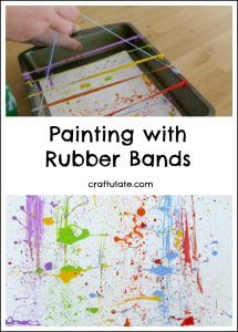 Painting with Rubber Bands - Craftulate