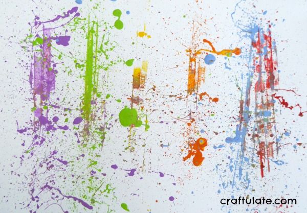 Painting with Rubber Bands - fun process art for kids!