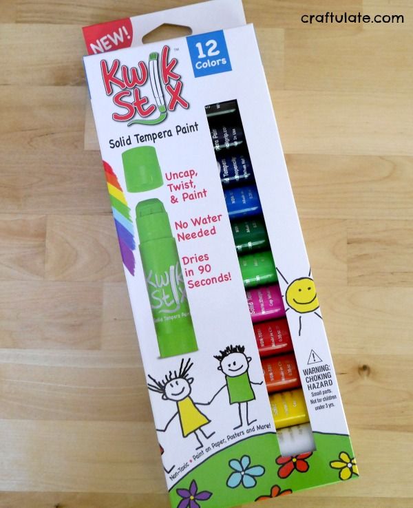 Resist Art with Kwik Stix - quick-dry mess free paint sticks!
