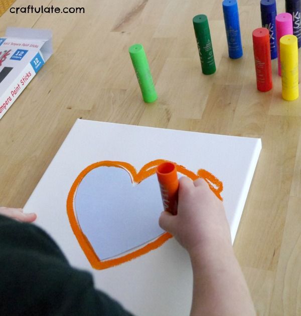 Resist Art with Kwik Stix - quick-dry mess free paint sticks!