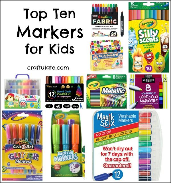 Top Ten Markers for Kids - great gift ideas to help children get creative!
