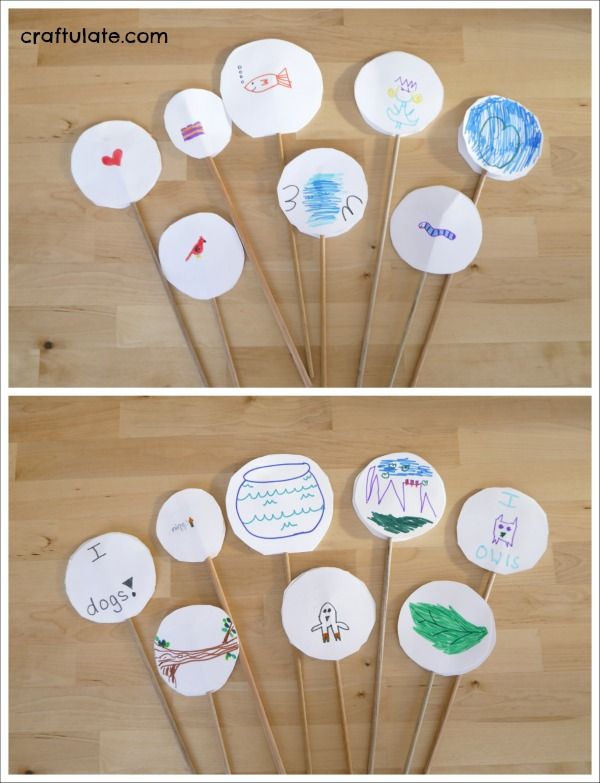 Thaumatropes for Kids - a fun old-fashioned craft!