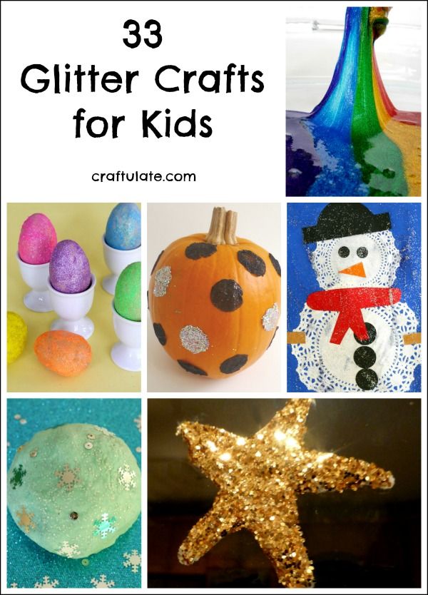 33 Glitter Crafts for Kids