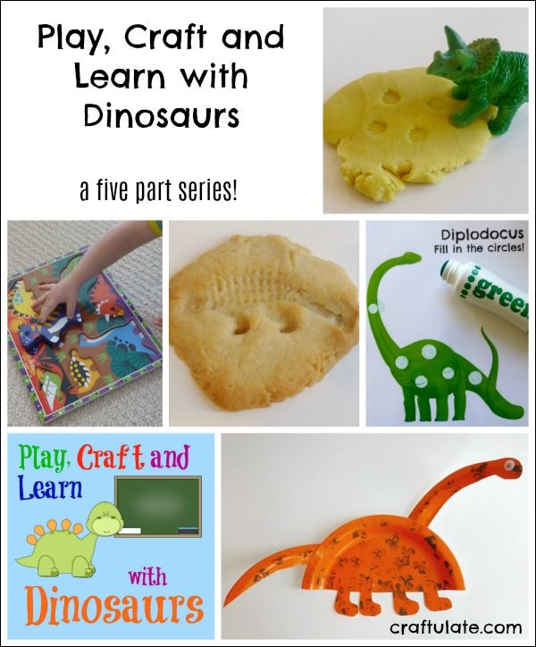Play, Craft and Learn with Dinosaurs - a five part series for kids