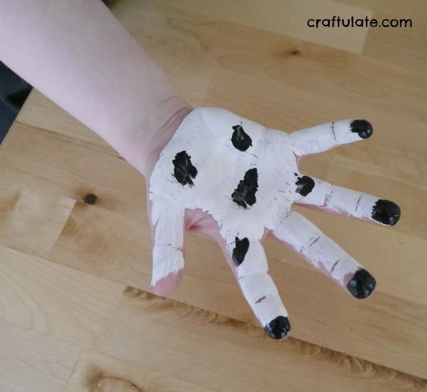 Cow Handprint Art - Craftulate