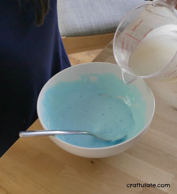 Spring Slime - sensory play recipe in pretty pastel colors