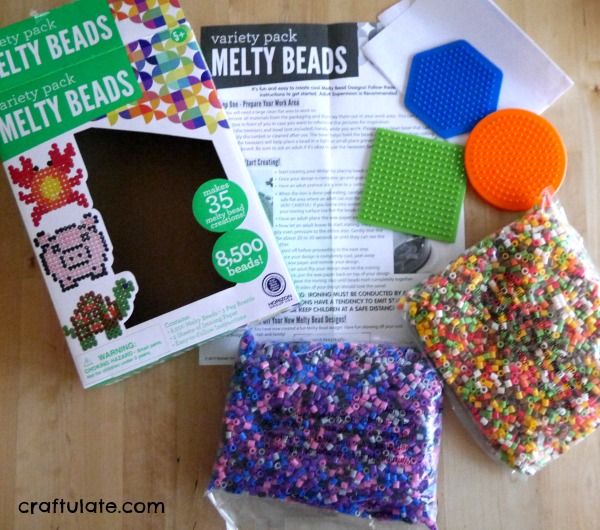 Summer Melty Bead Magnets - a fun craft for kids to design and make!