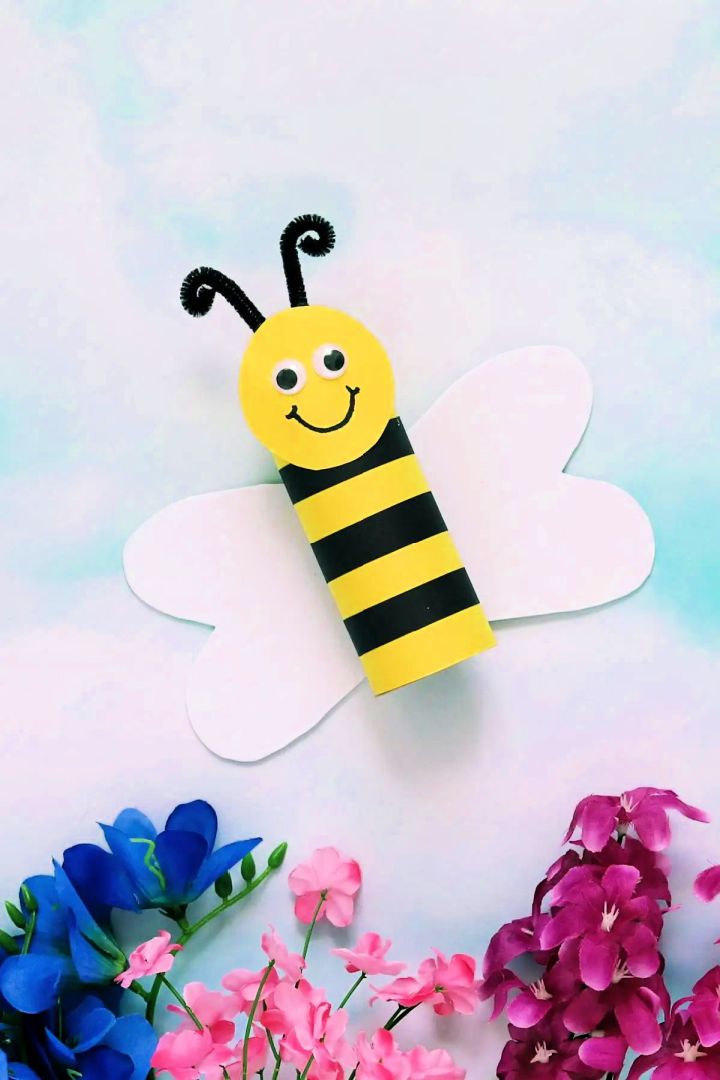 Bumblebee Toilet Paper Roll Craft