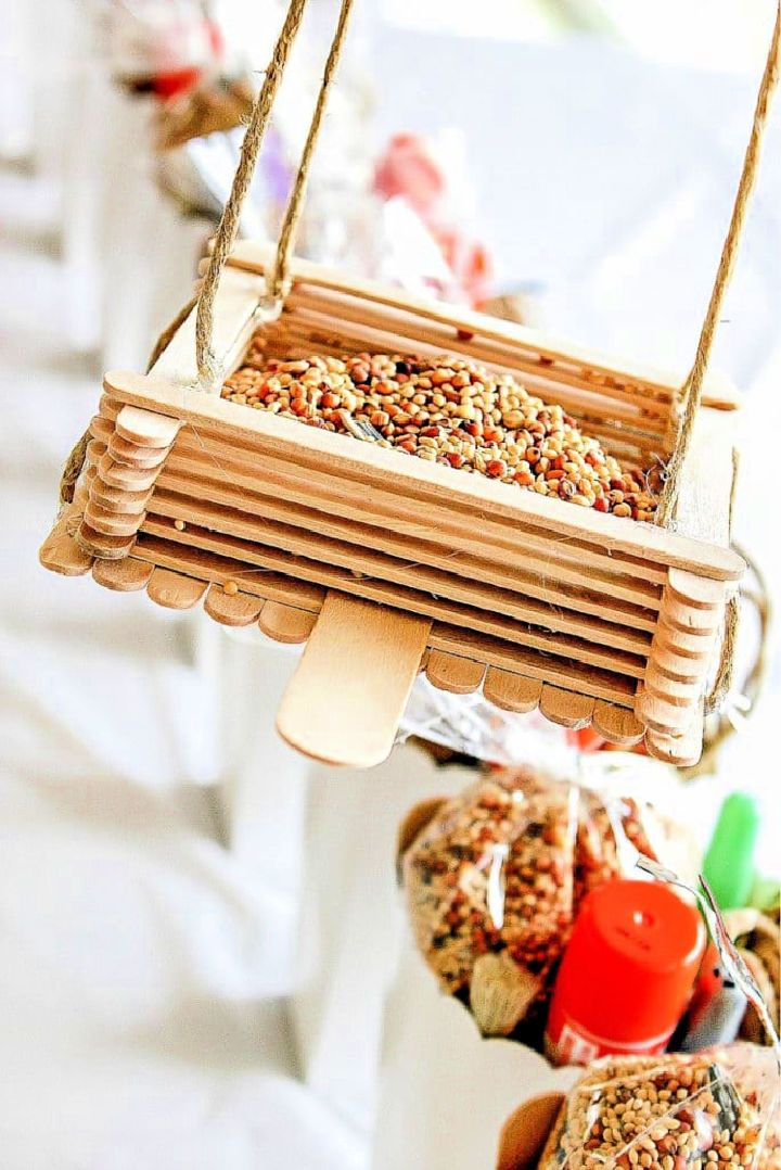 How to Make a Popsicle Stick Bird Feeder