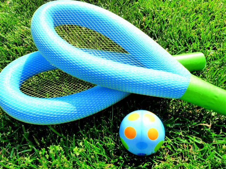 Make a Pool Noodle Racquet Ball Game