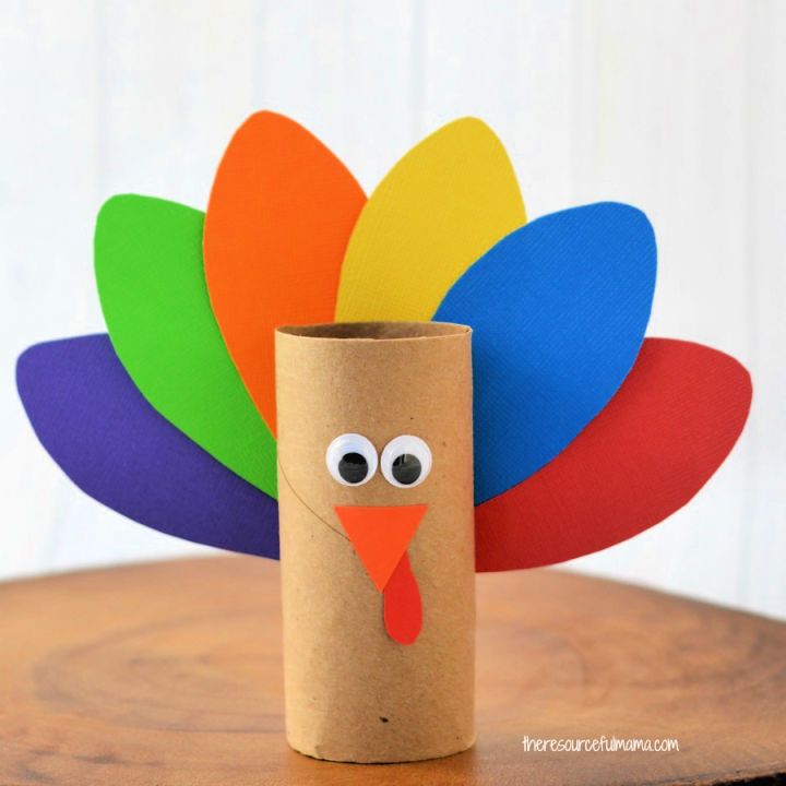 Paper Roll Turkey Craft for Kids