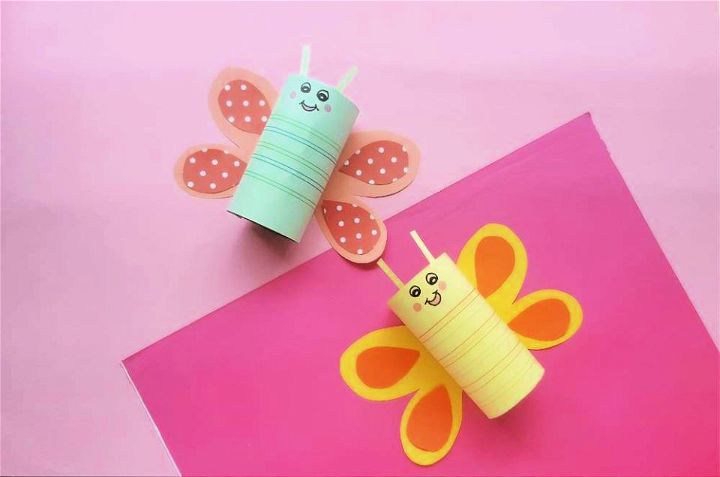 Toilet Paper Roll Butterfly Craft for Kids