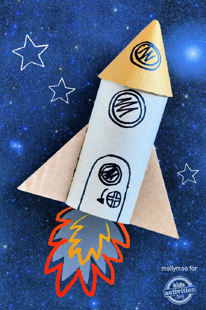 Toilet Roll Craft Rocket