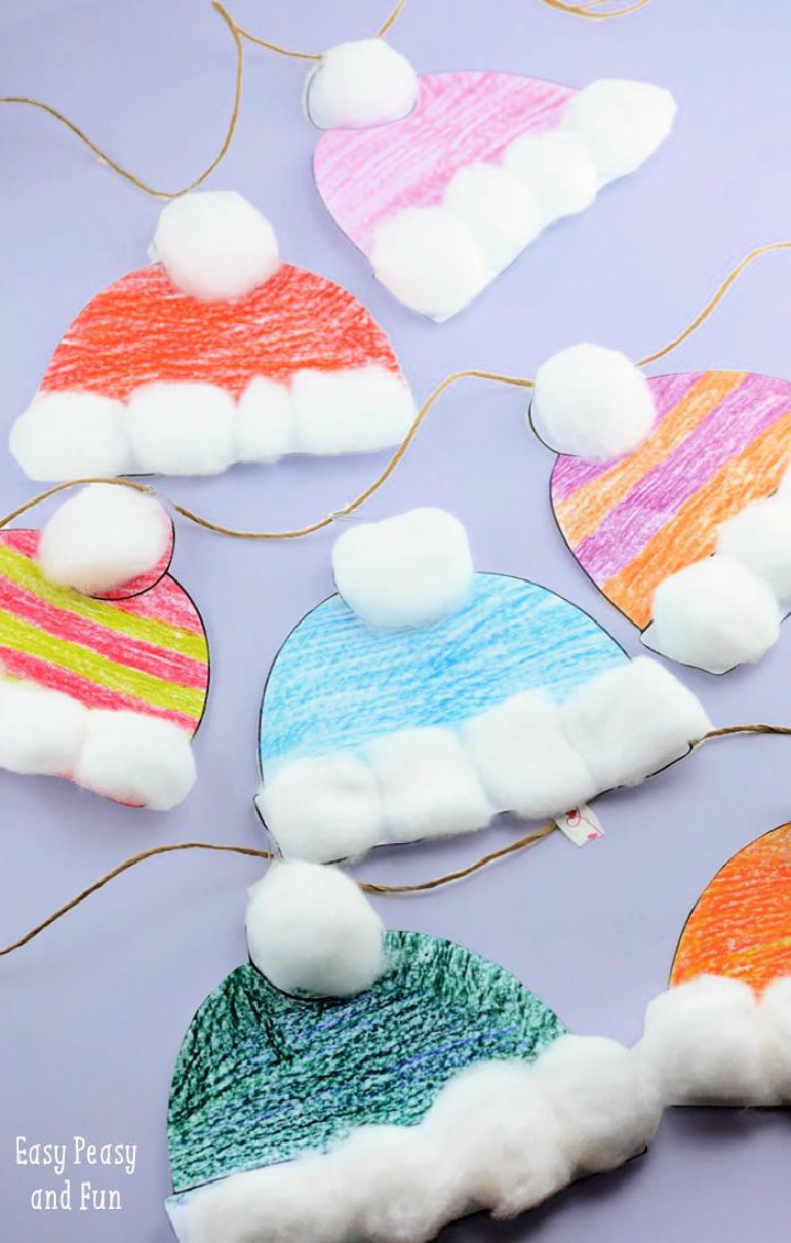 Winter Hats Craft for Kids