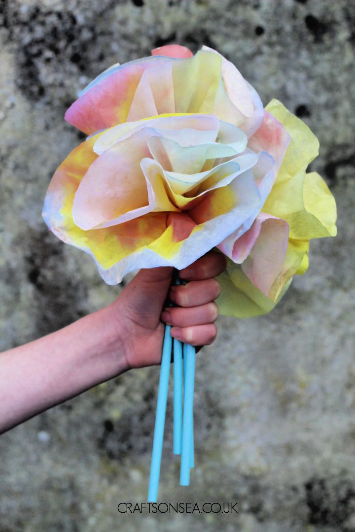 Coffee Filter Flower Craft