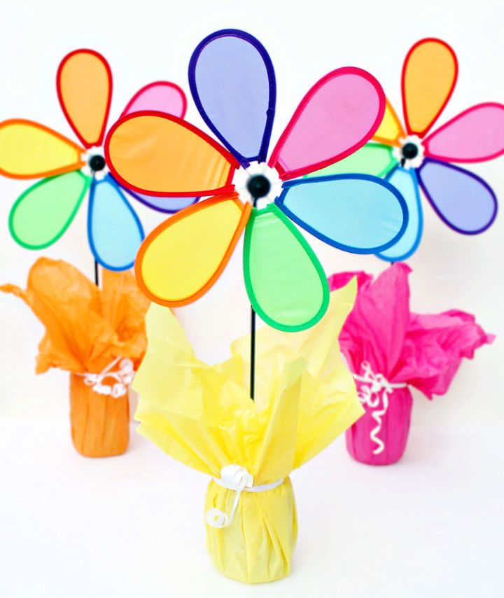  Pinwheel Party Centerpieces