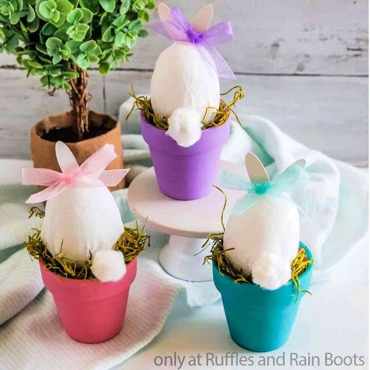 Bunny in a Pot Easter Craft Idea