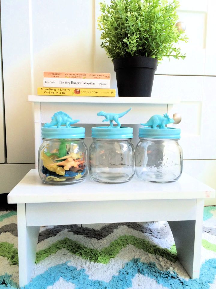 DIY Dinosaur Mason Jars