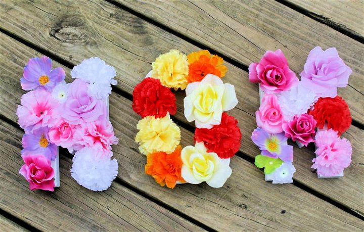 DIY Flower Letters