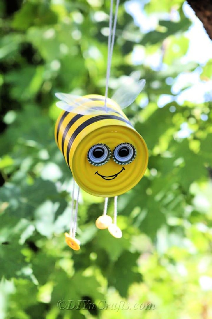 DIY Hanging Bee Craft Garden Decoration