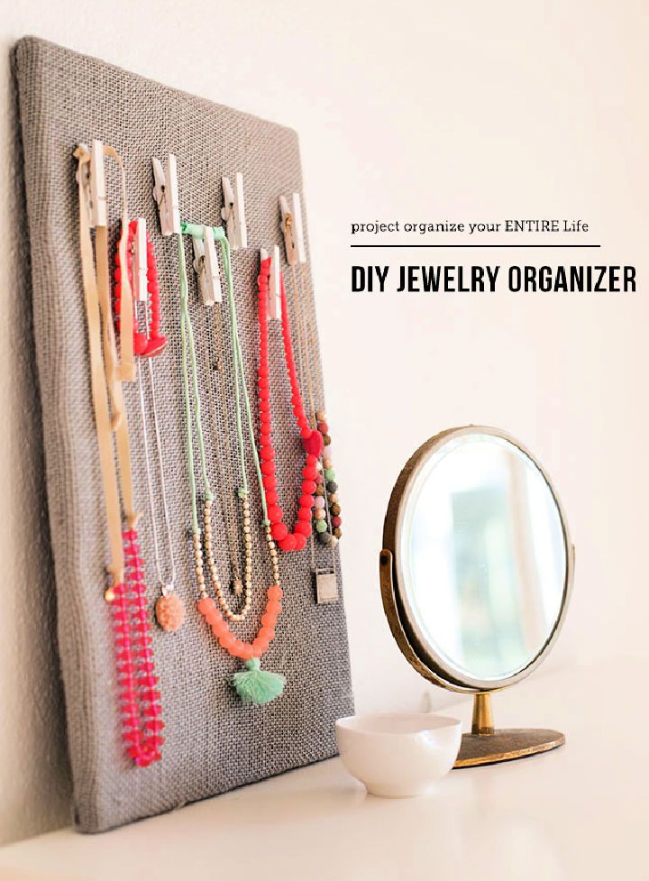 DIY Jewelry Organization Board