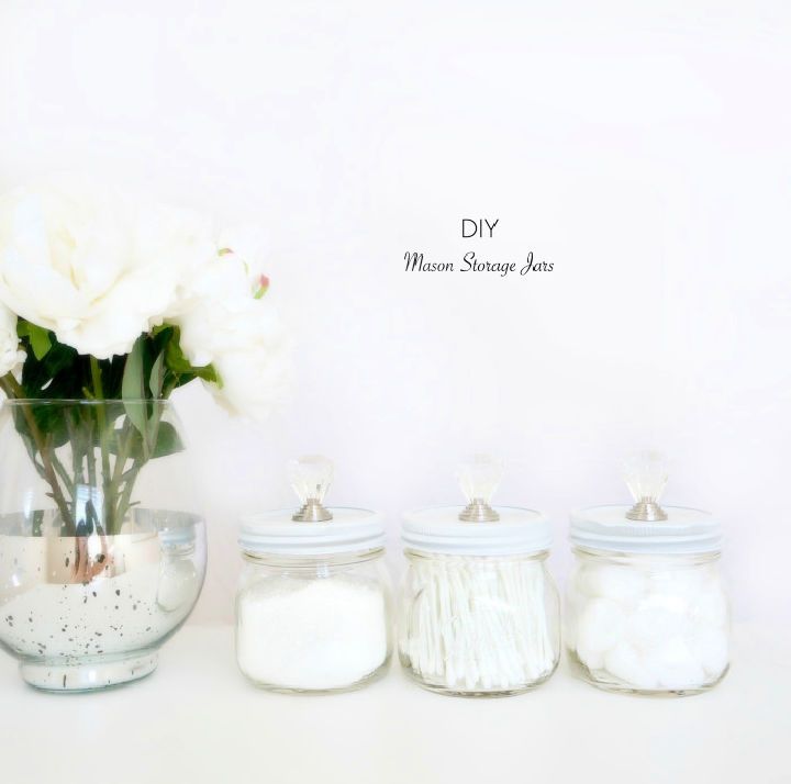 Mason Jar Cozies Bathroom Storage - It All Started With Paint