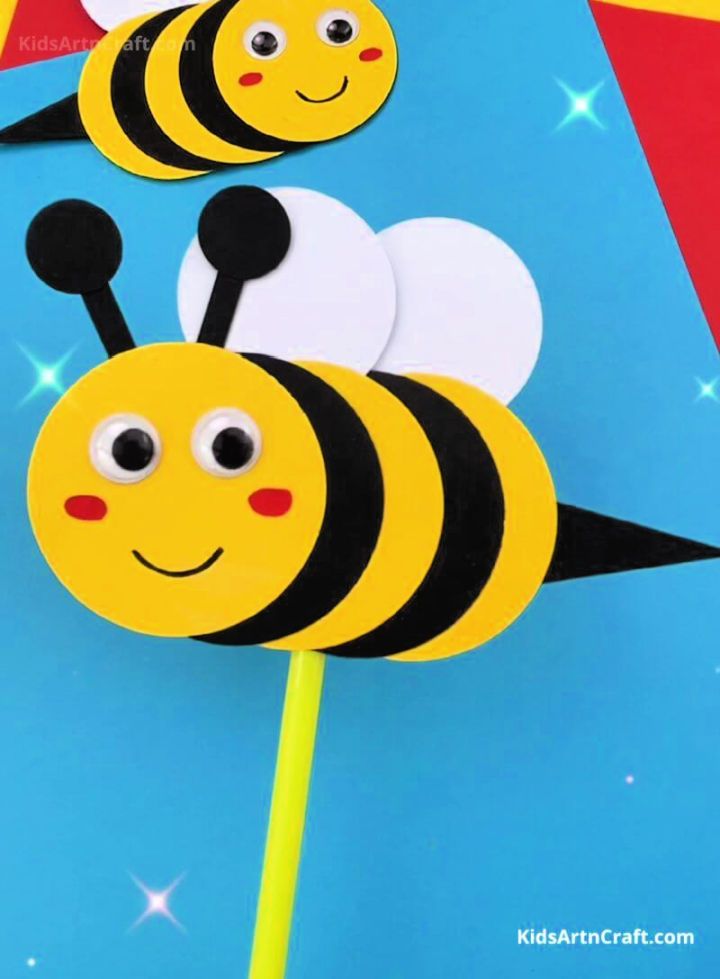 DIY Paper Honey Bee Craft 
