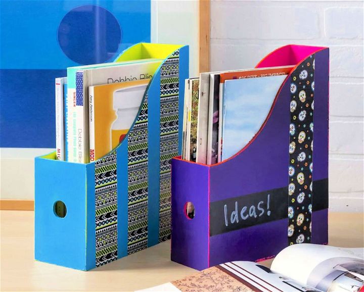 Decorate an IKEA Magazine Holder