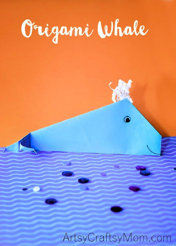 Easy Origami Whale Craft for Kids