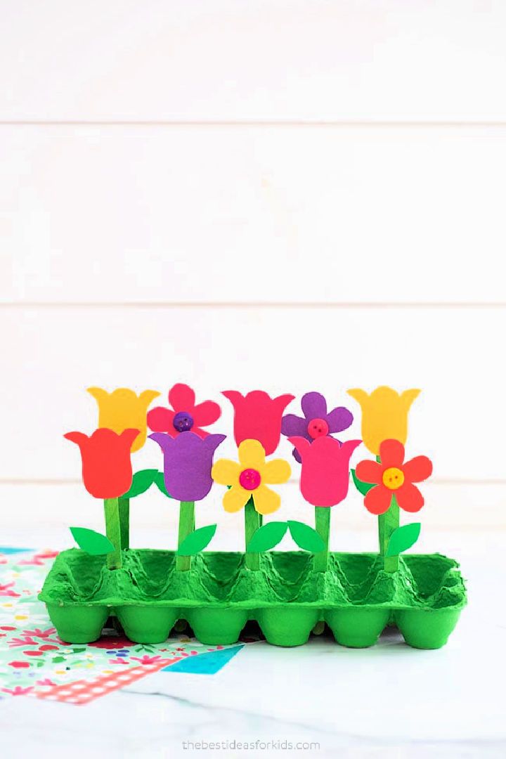 Egg Carton Garden Craft