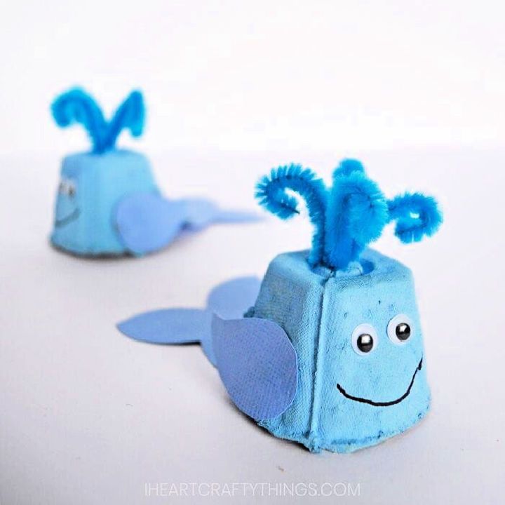 Egg Carton Whale Craft for Kids