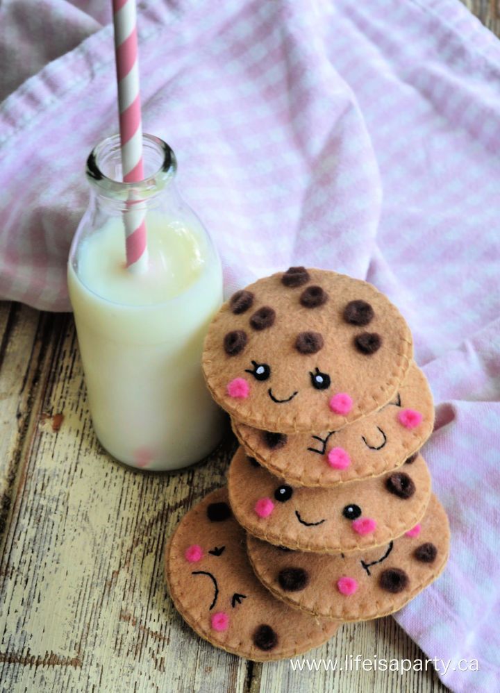 Felt Chocolate Chip Cookies