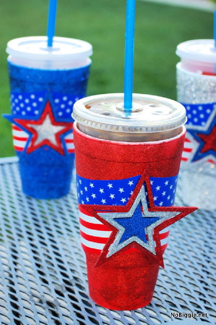 DIY Festive Cups for the the of July
