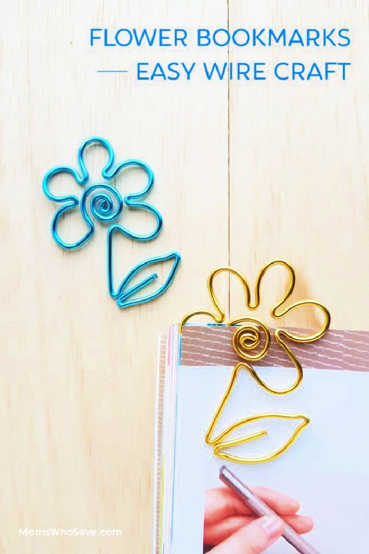 Easy DIY Aluminum Flower Bookmarks