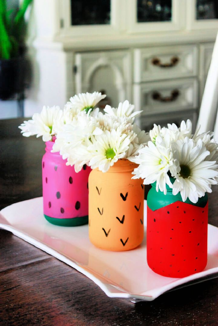 Fruit Themed Mason Jars