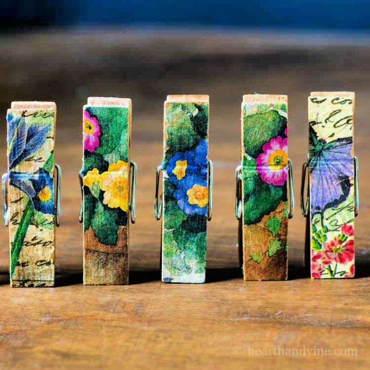 How to Make Colorful Magnetic Clothespins