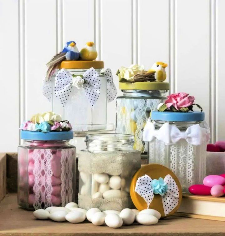 Glass Jars Candy Jars With Lids Vintage Jars Display Jars Craft Room  Storage Jars Square Jars Bathroom Jars Vintage Glass Jars Small Jars 