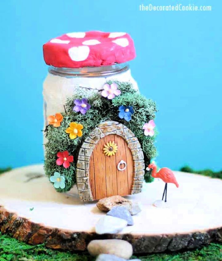 Mason Jar Fairy House
