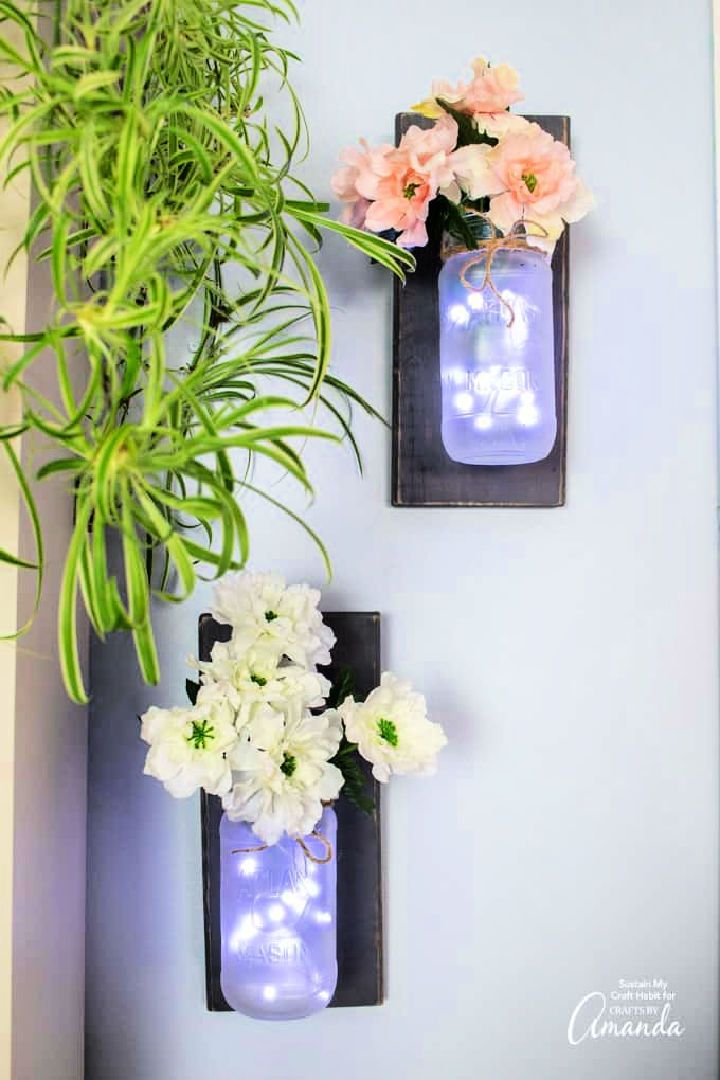 Mason Jar Wall Sconces