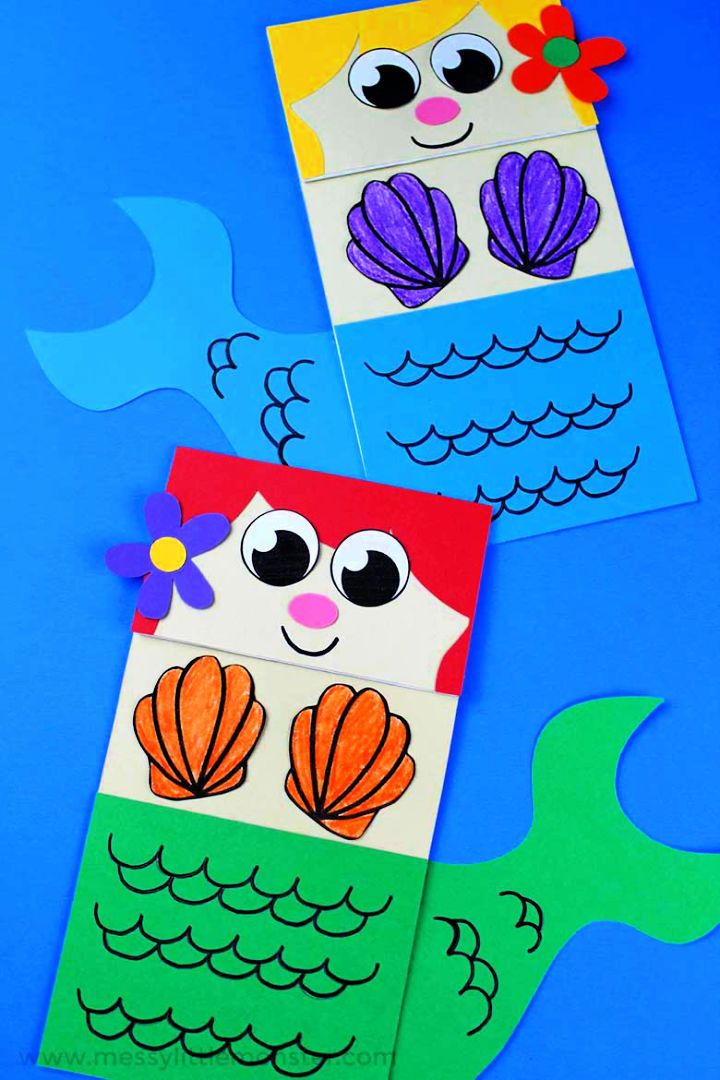 Mermaid Paper Bag Puppet