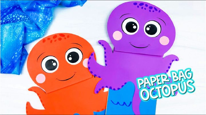 How To Make Paper Bag Octopus Craft
