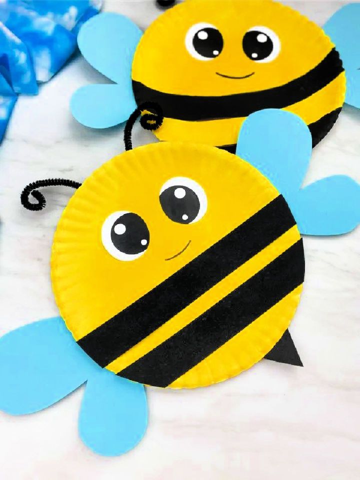 Paper Plate Bee Craft For Kids