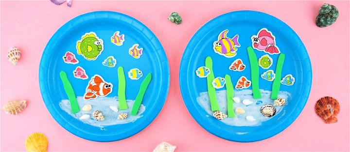 Fulmoon 24 Set Ocean Crafts for Kids Ages 3-5 Ocean Animal Paper Plate Arts  and Crafts Animal Paper Plate Crafts for Toddler Boys Girls Craft Parties