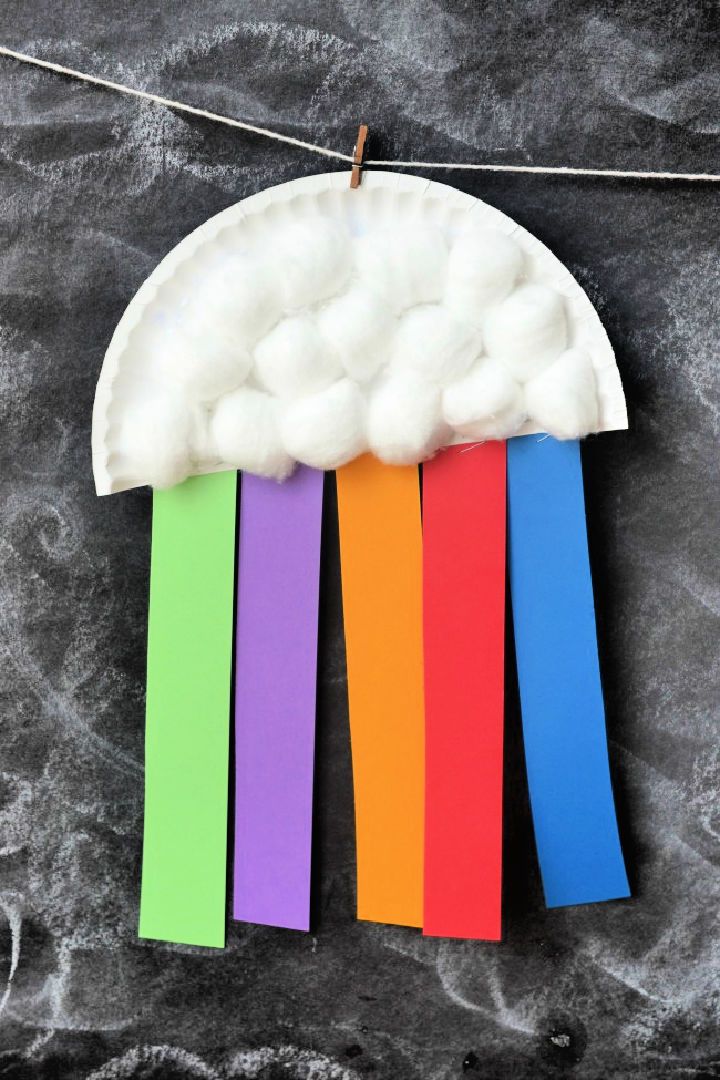 Paper Plate Rainbow Kids Craft