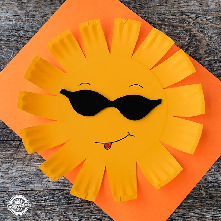 DIY Paper Plate Sun Craft