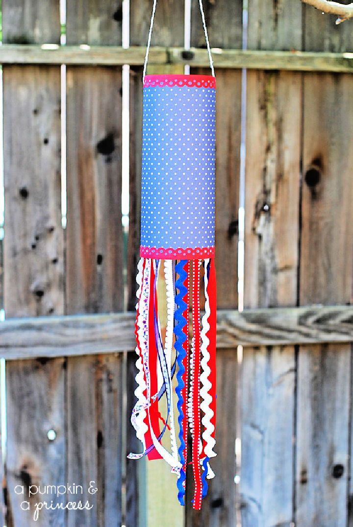 Patriotic Paper Windsock for Elementary Students