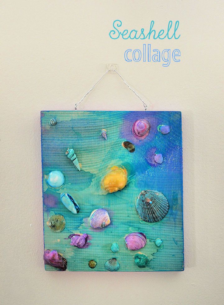 Seashell Collage With Kids