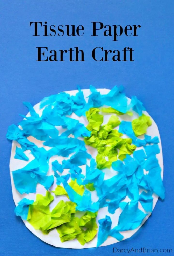 Tissue Paper Earth Day Craft