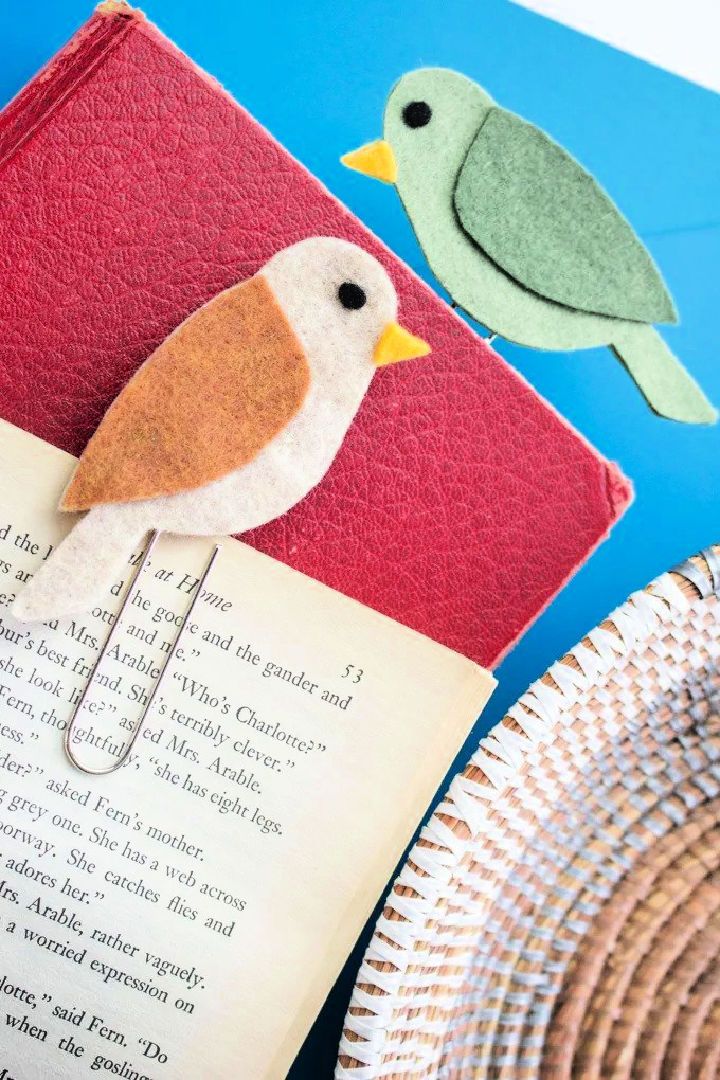 Tweety Felt Bird Bookmarks