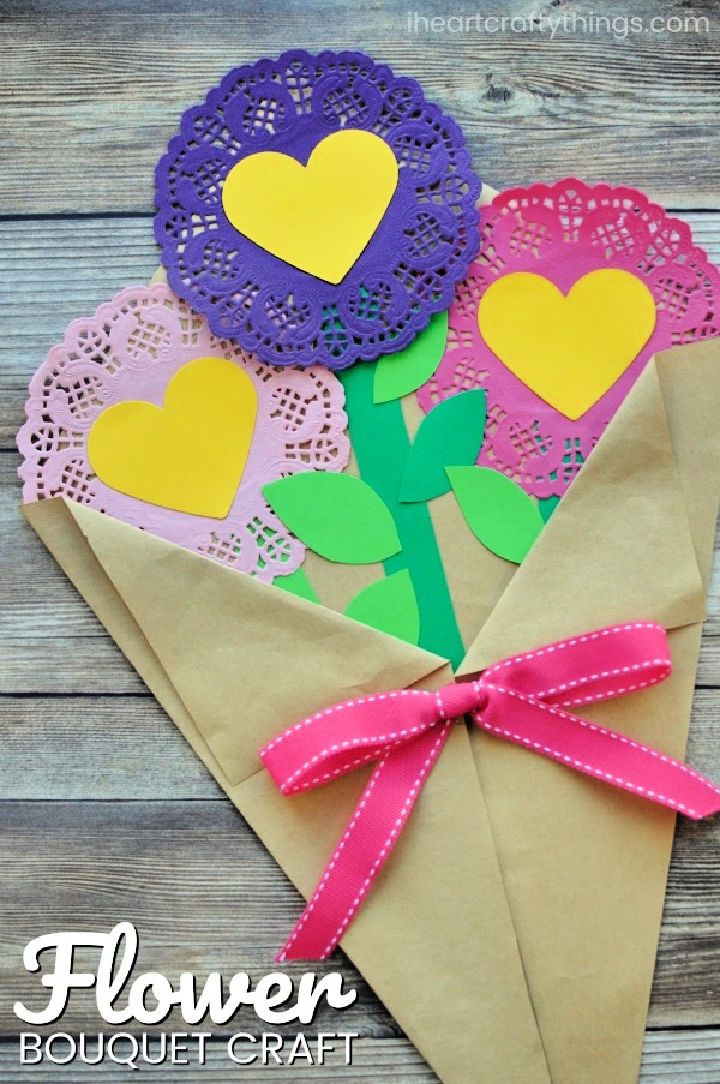 Valentine's Day Paper Flowers Craft